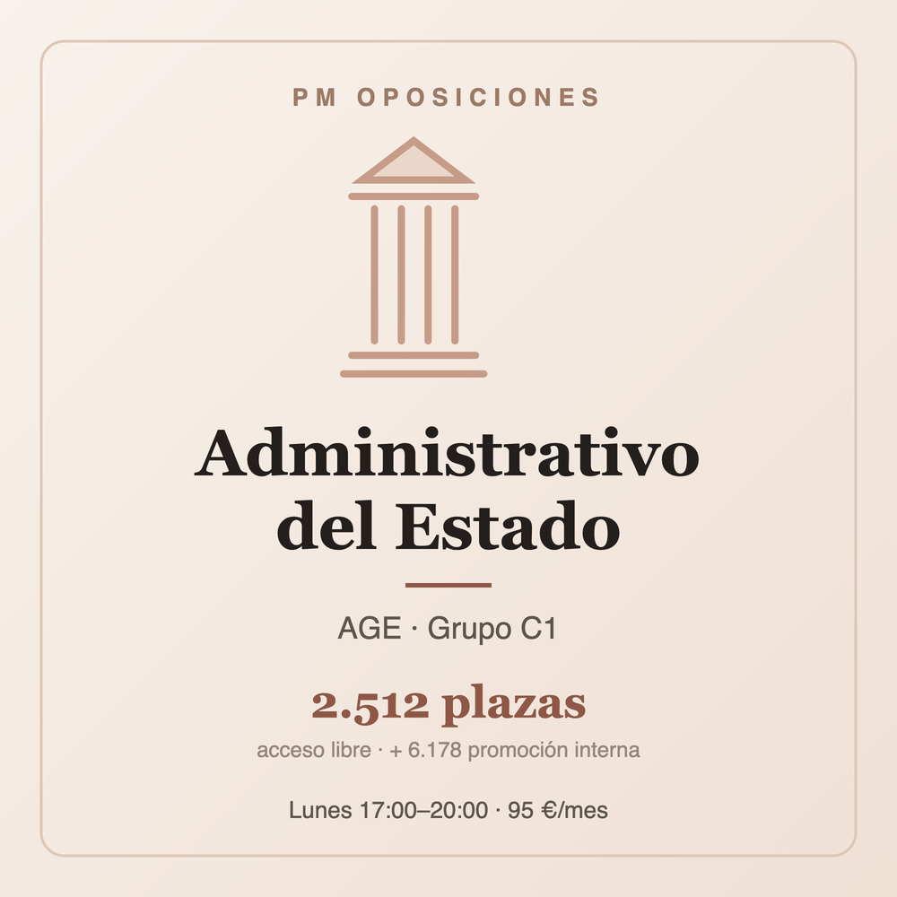 Administrativo del Estado (AGE) - C1